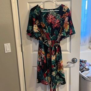 Women’s SHEIN Curve tropical vacation dress Size 0XL